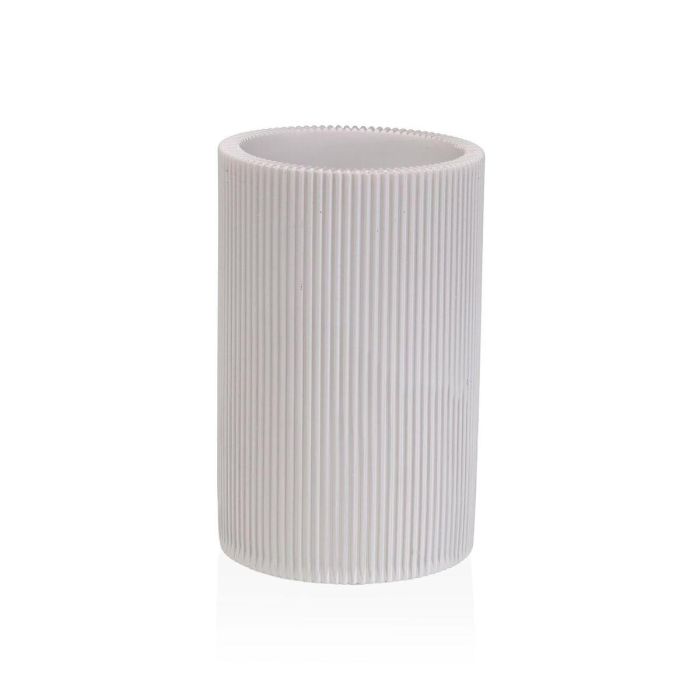 Portacepillos de Dientes Versa Blanco Resina 7,5 x 11,5 x 7,5 cm