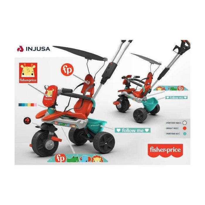 Triciclo sport baby fisher price 102x45,5x95cm 1 Triciclo sport baby fisher price 102x45,5x95cm 1