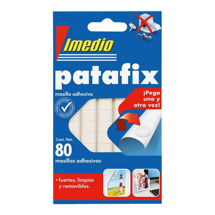 Imedio Masilla De Fijación Patafix Adhesivo Removible 80 Pastillas