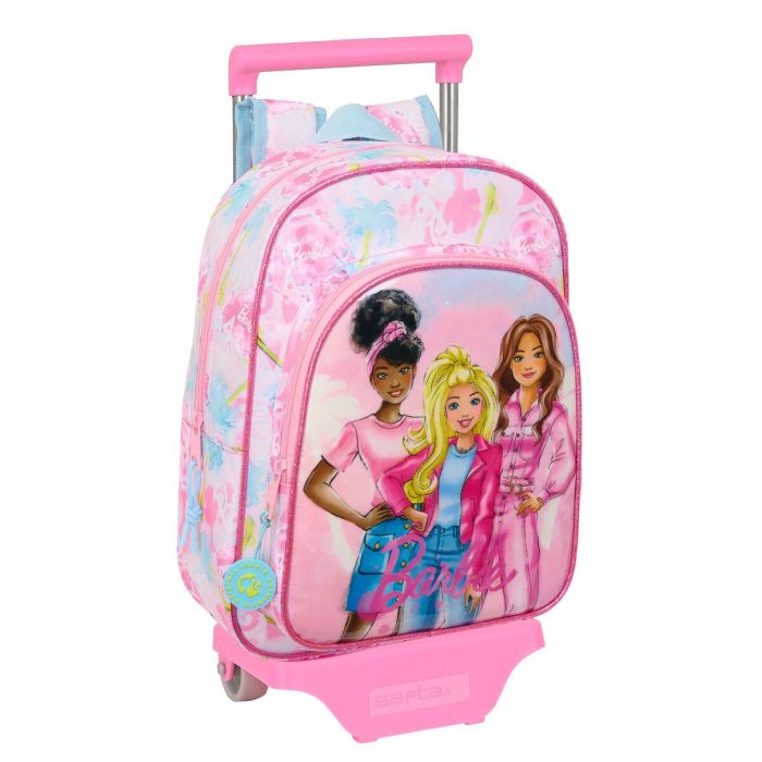Mochila Escolar con Ruedas Barbie Painterly Rosa Azul cielo 26 x 11 x 67 cm 26 x 34 x 11 cm 0 Mochila Escolar con Ruedas Barbie Painterly Rosa Azul cielo 26 x 11 x 67 cm 26 x 34 x 11 cm 0