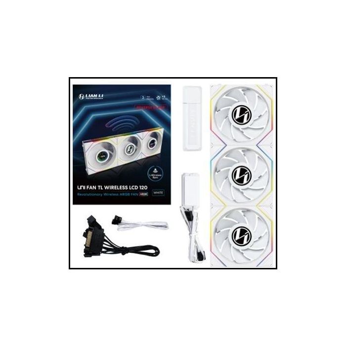 Lian Li Unifan TL LCD Wireless Ventilador Gaming con Pantalla LCD y Tecnología Inalámbrica Avanzada para PC