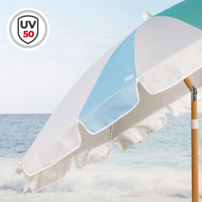 Sombrilla de playa Aktive Ø 200 cm 20 x 185 x 20 cm (6 Unidades) 4 Sombrilla de playa Aktive Ø 200 cm 20 x 185 x 20 cm (6 Unidades) 4