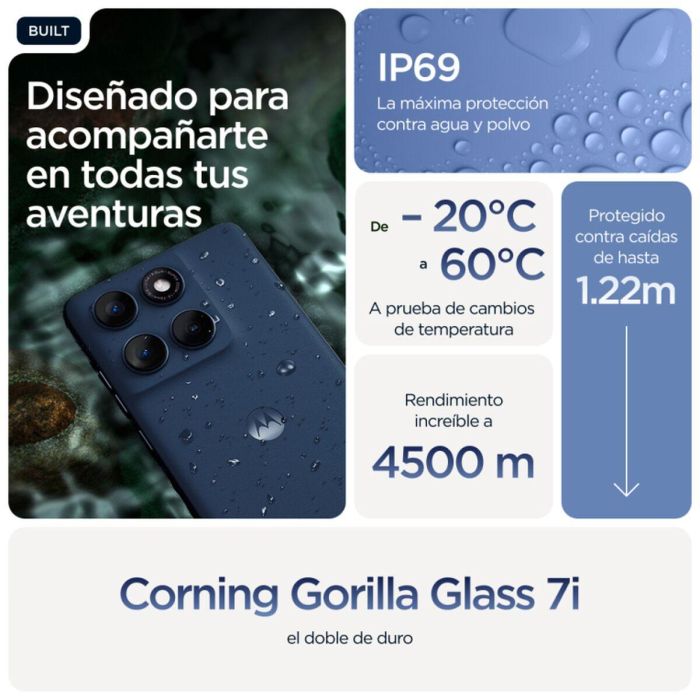 Motorola Edge 60 12GB RAM 512GB Almacenamiento Gibraltar Sea 4
