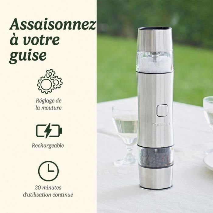 Cuisinart SG6SE Salero y Pimentero Automático Recargable Eléctrico 20 min Gris Perla 1