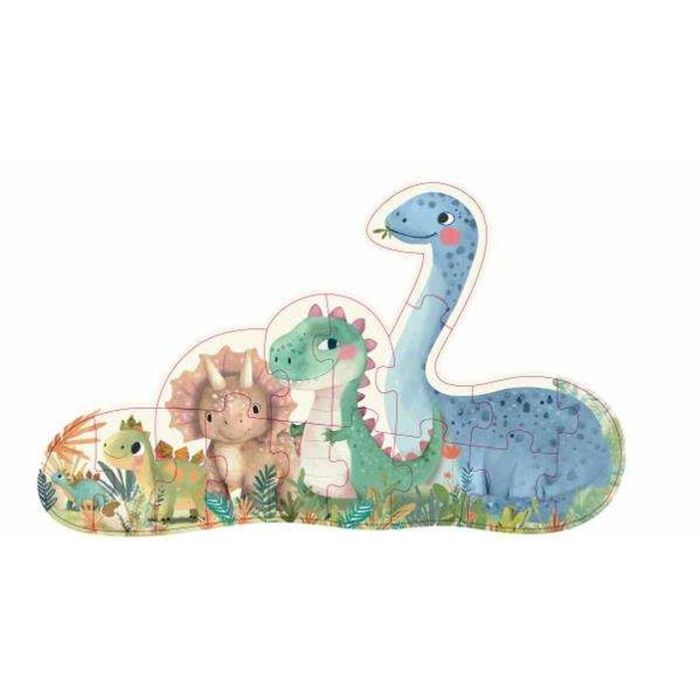 Apli Mi Primer Puzzle Progresivo de Dinosaurios con 6 Fichas, Ideal para Niños de 3 Años o Más 1