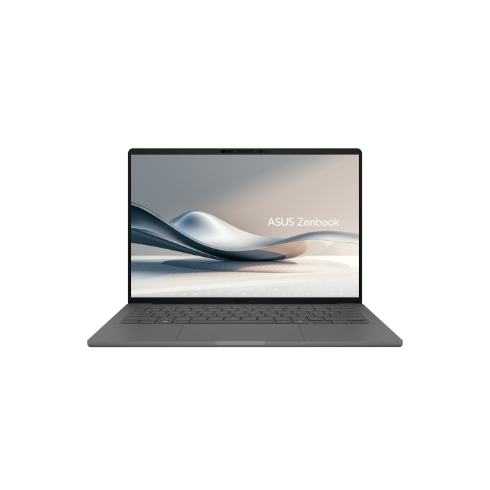 ASUS Zenbook A14 OLED UX3407RA-QD031W - Portátil 14" WUXGA, Snapdragon X1E-78-100, 32GB RAM, 1TB SSD, Qualcomm Adreno GPU, Windows 11 Home, Gris Islandés - 90NB16G2-M003N0