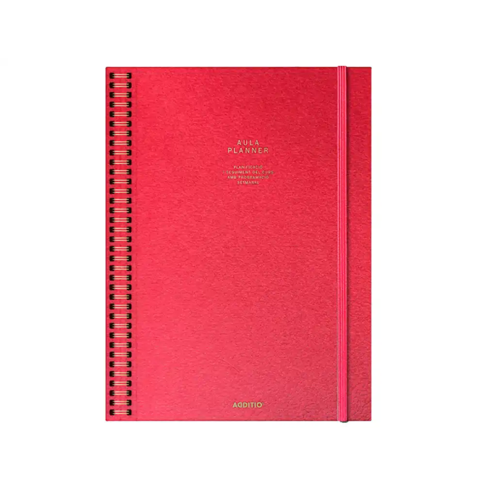 Additio Cuaderno Aula Planner Catalán DIN A4 160 Páginas Plan Anual y Mensual con Programación y Evaluación 2