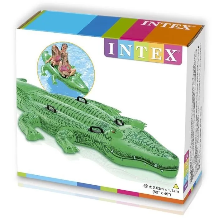 Intex Figura Hinchable Cocodrilo 203x114 cm (+3 años) 2 Intex Figura Hinchable Cocodrilo 203x114 cm (+3 años) 2