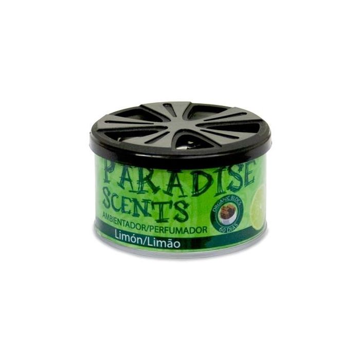 Paradise Scents Perfumador Lata Limon Paradise Cs6 PER80003 Bloques Orgánicos Hasta 60 Días Duración Aroma Limón