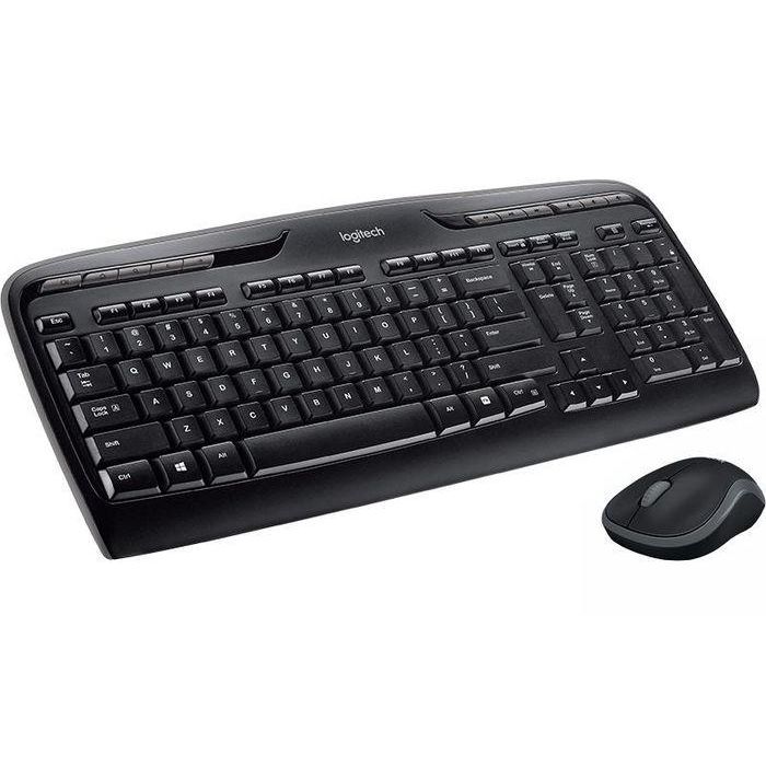 Logitech Combo Inalámbrico MK330 Teclado y Ratón con Teclas de Acceso Rápido y Diseño Silencioso 1