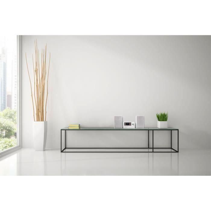 Medion AAAPE16825 Minicadena Hi-Fi Radio por Internet DAB/FM Reproductor de CD 2x15W RMS Blanco 4