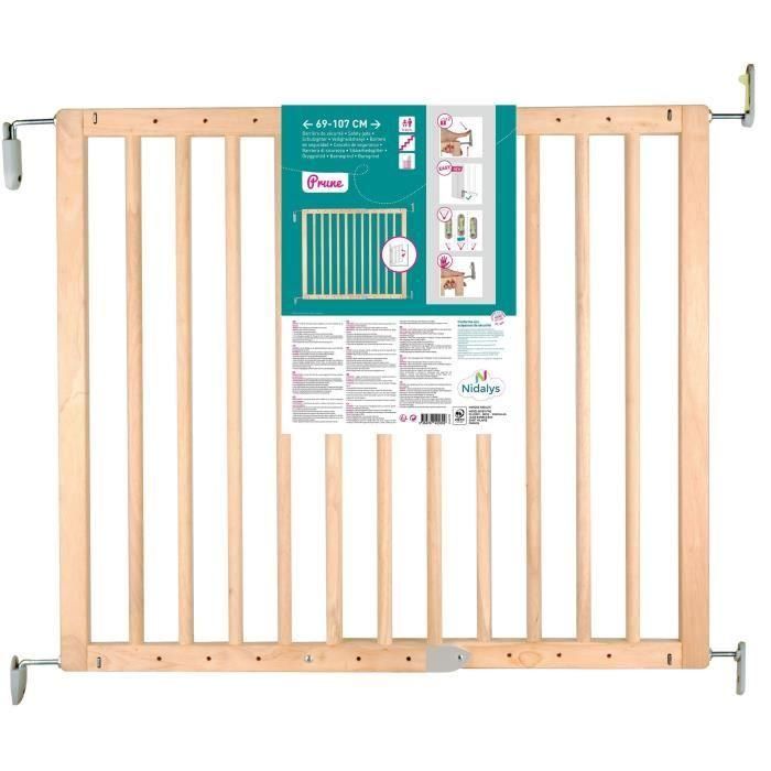 Nordlinger Pro Children's Safety Barriere - 69 a 107 cm - Madera - Pivotante - Apertura fácil 1 Nordlinger Pro Children's Safety Barriere - 69 a 107 cm - Madera - Pivotante - Apertura fácil 1