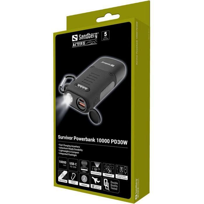 Sandberg Survivor Powerbank 10000 PD30W 3 Sandberg Survivor Powerbank 10000 PD30W 3