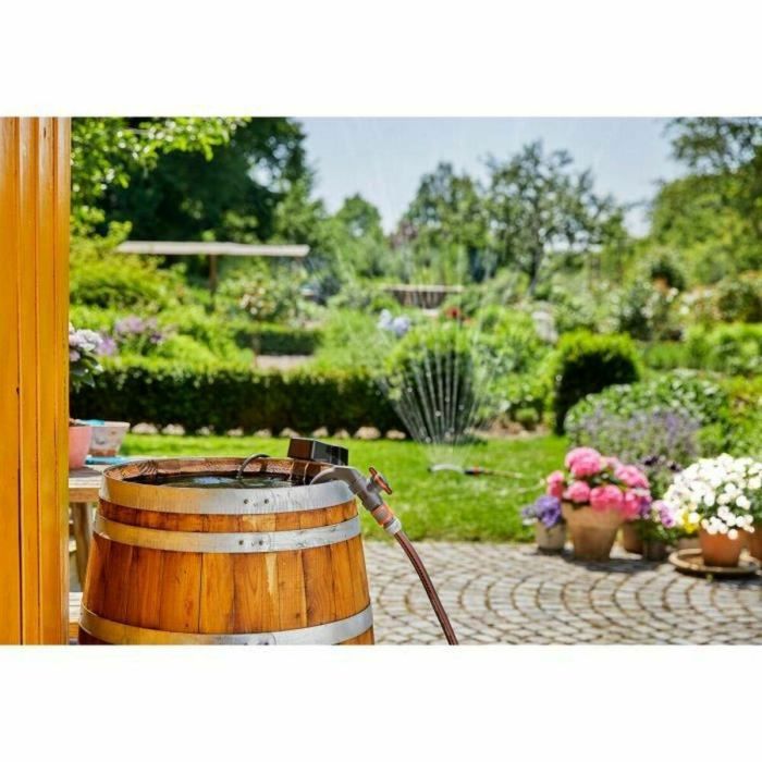 Gardena 2000/2 18V P4A Bomba para colector de agua de lluvia sin batería, 2000 l/h, 2.0 bar, 3 modos, tubo telescópico