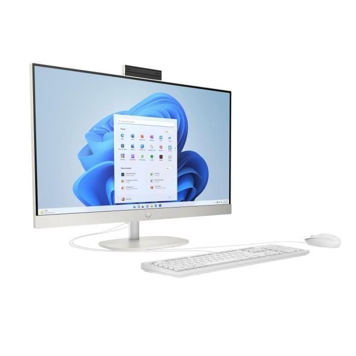 PC todo en uno HP 27-cr0008nf - Windows 11 - Pantalla FHD IPS de 27" - Core i5-1335U - 16 GB de RAM - Almacenamiento SSD de 512 GB - Teclado y ratón con cable 1