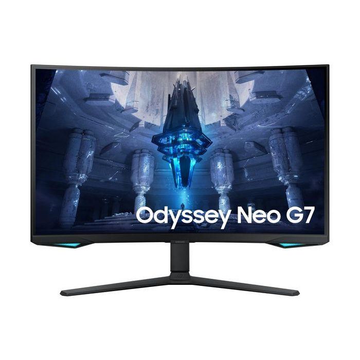 Samsung LS32BG750NPX Monitor Gaming 32" 4K UHD 165Hz 1ms Mini-LED Quantum HDR 2000 Curvo 1000R G-Sync Compatible FreeSync Premium Pro Negro