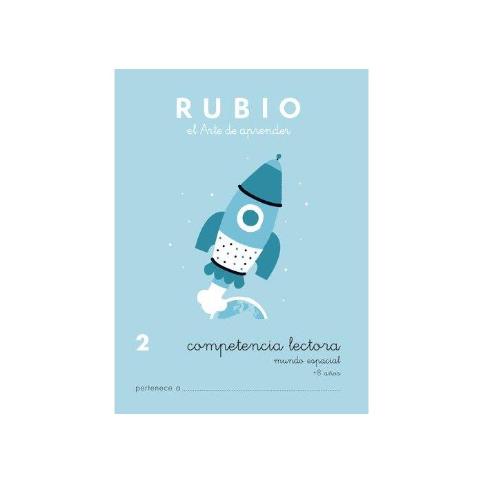 Rubio Cuaderno Competencia Lectora 2: Mundo Espacial - Ejercicios de Comprensión y Lectura, DIN A5, 44 Páginas