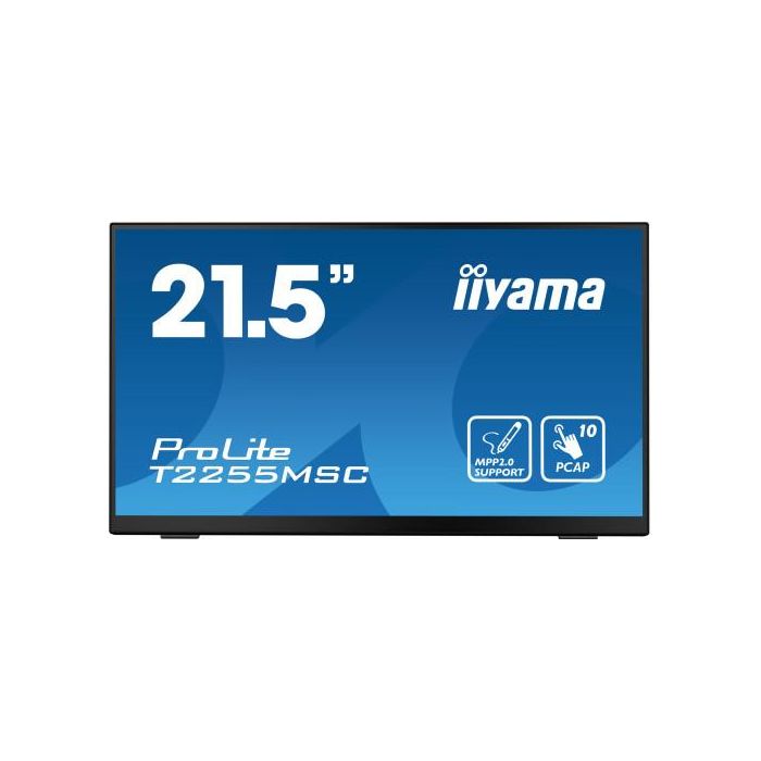 iiyama ProLite T2255MSC-B1 pantalla para PC 54,6 cm (21.5") 1920 x 1080 Pixeles Full HD LCD Pantalla táctil Negro