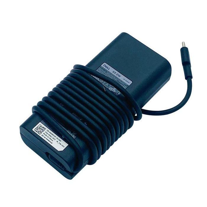 Dell Adaptador de Corriente / Cargador AC 65W USB-C 3 Pines para Portátiles Dell, Chromebook, Inspiron, Precision, Vostro, XPS 2