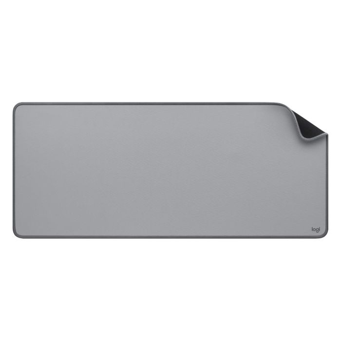 Logitech DESK MAT Studio Series Alfombrilla de Escritorio Antideslizante, Resistente a Derrames, 700 x 300 x 2 mm, Gris Medio 1