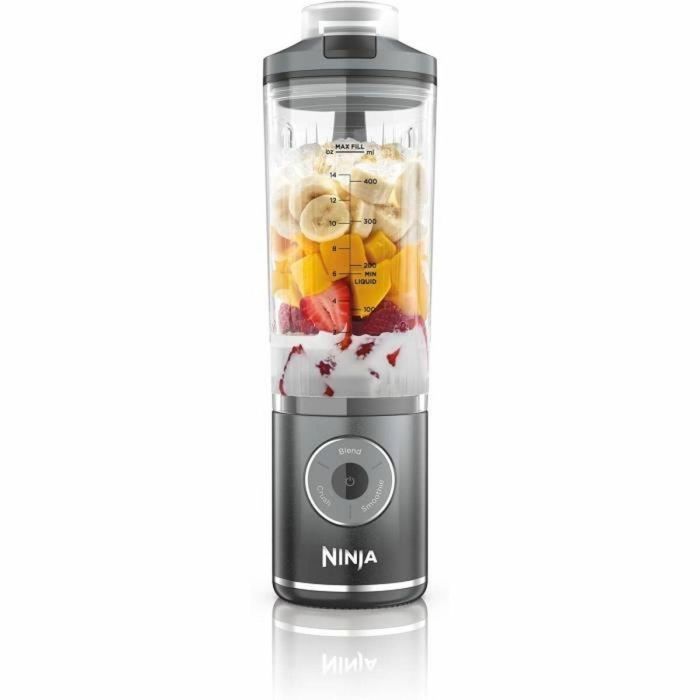 Ninja BC251EULD Licuadora Portátil Inalámbrica Blast Max con Vaso de 530 ml, Batería 2h y Libre de BPA - Gris Ninja BC251EULD Licuadora Portátil Inalámbrica Blast Max con Vaso de 530 ml, Batería 2h y Libre de BPA - Gris