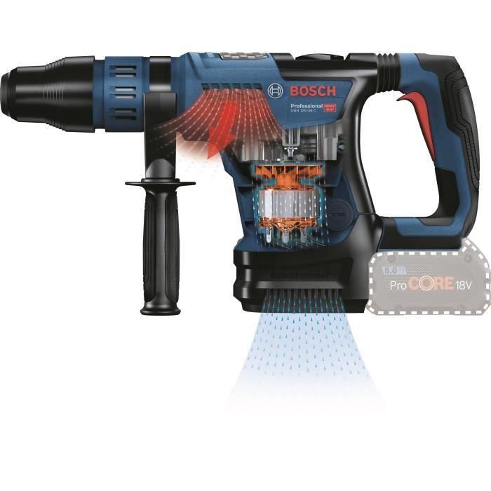 Martillo perforador a batería SDS Max GBH 18V-36 C entregado en versión individual, caja BOSCH estándar 1 Martillo perforador a batería SDS Max GBH 18V-36 C entregado en versión individual, caja BOSCH estándar 1