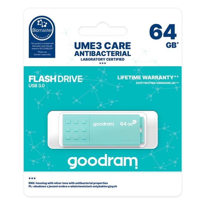 Goodram UME3 Memoria USB 3.0 64GB Antibacteriana 5