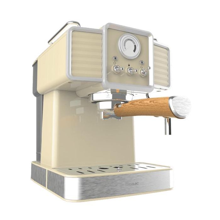 Cecotec 01629 Cafetera Eléctrica Semi-automática Espresso 1350W 20 Bares 1.5L con Vaporizador y Manómetro 1