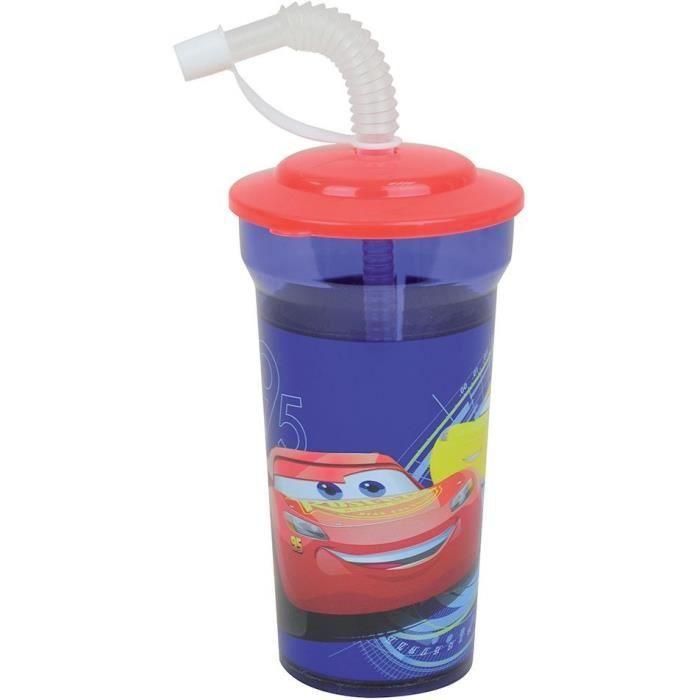 Juego de Vajilla Infantil Disney Cars - FUN HOUSE - 006378 - Vaso, Plato Hondo, Vaso con Pajita y 2 Cubiertos 5