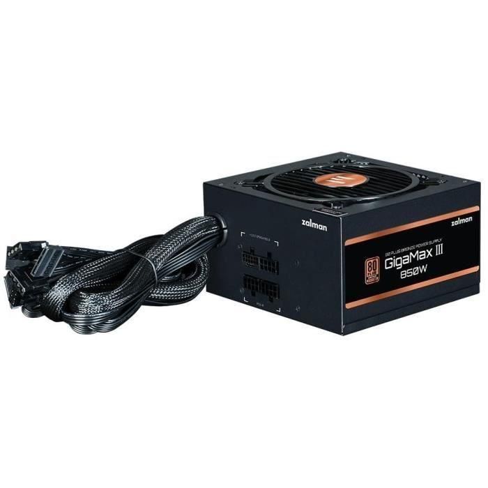ZALMAN GigaMaxIII 850W v2 (80+Bronce) ATX3.0 - Fuente de alimentación para PC - 850W 1 ZALMAN GigaMaxIII 850W v2 (80+Bronce) ATX3.0 - Fuente de alimentación para PC - 850W 1