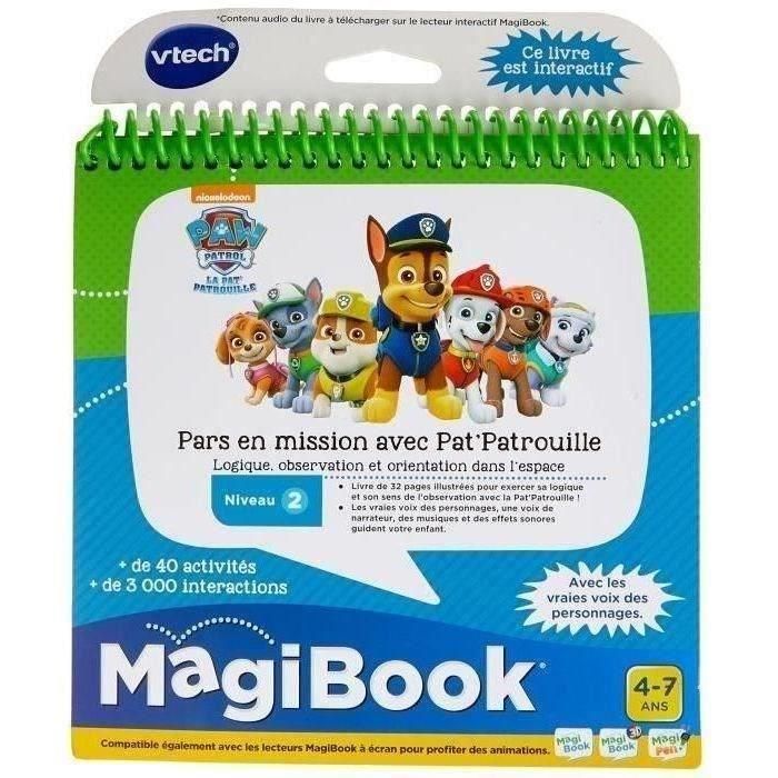 VTECH Magibook Interactive Book: Ve de Misión con la Patrulla Canina - Libro Educativo Nivel 2 con Canciones y Música 2