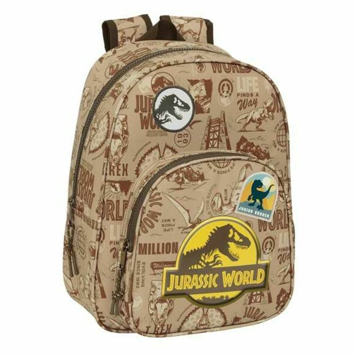 Mochila Escolar Jurassic World Beige 27 x 33 x 10 cm