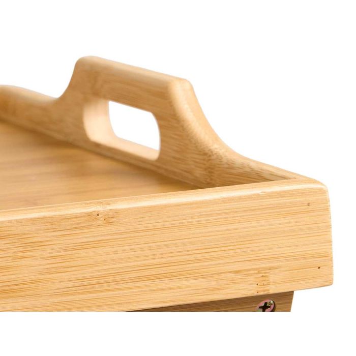 Kinvara Mesa Plegable de Bambú Natural 50x36x64,5 cm para Exterior o Interior (4 Unidades) 4 Kinvara Mesa Plegable de Bambú Natural 50x36x64,5 cm para Exterior o Interior (4 Unidades) 4