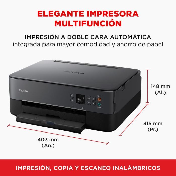 Canon 4462C086 Impresora Multifunción Fotográfica 3 en 1 Inyección Tinta Color WiFi Dúplex Automático A4 PIXMA TS5350i Negro 3 Canon 4462C086 Impresora Multifunción Fotográfica 3 en 1 Inyección Tinta Color WiFi Dúplex Automático A4 PIXMA TS5350i Negro 3