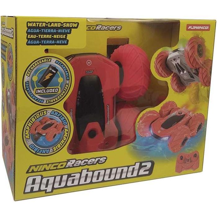 Coche radio control aquabound 2 reversible y anfibio, podrás hacer volteretas 360º ¡ahora con luces led! 24x24x12 cm Coche radio control aquabound 2 reversible y anfibio, podrás hacer volteretas 360º ¡ahora con luces led! 24x24x12 cm