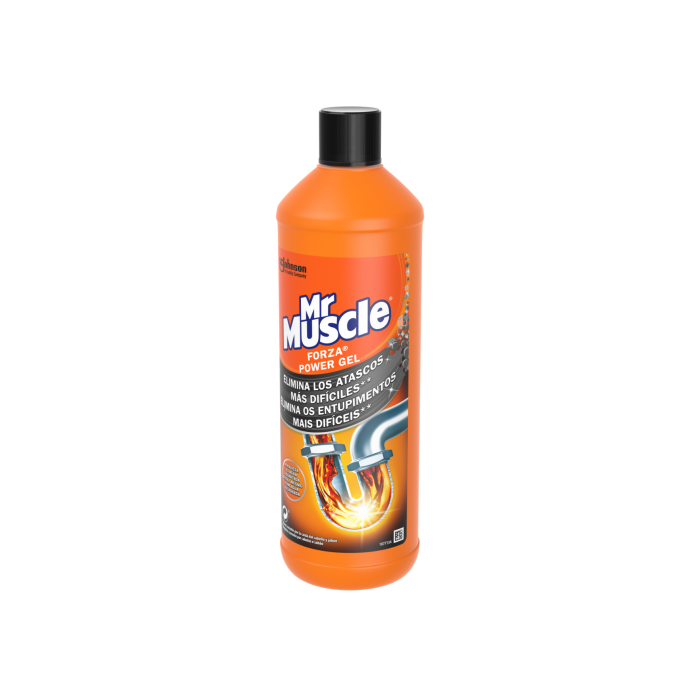 SC JOHNSON Desatascador Muscle Forza Gel 1 Litro J338967 Potente Gel para Tuberías