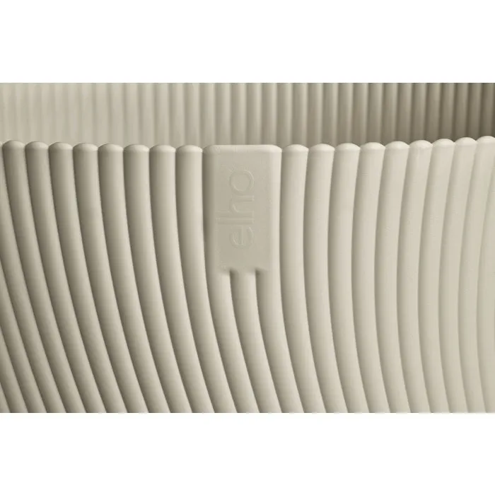 ELHO Maceta Sereh Tall 40-50 L, Ø 39 x H 53 cm, color beige para balcón, interior y exterior