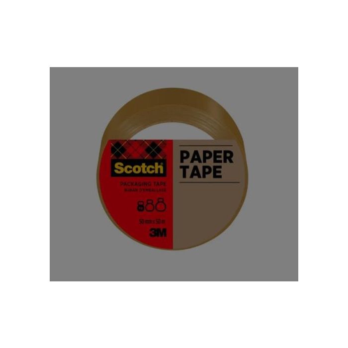 Scotch Cinta Adhesiva de Papel Marrón para Embalaje y Envíos Postales 50 mm x 50 m