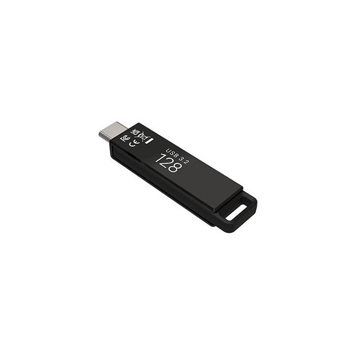 PNY Elite-X 128GB USB 3.2 Tipo C 200MB/s Unidad Flash Giratoria Negra 3