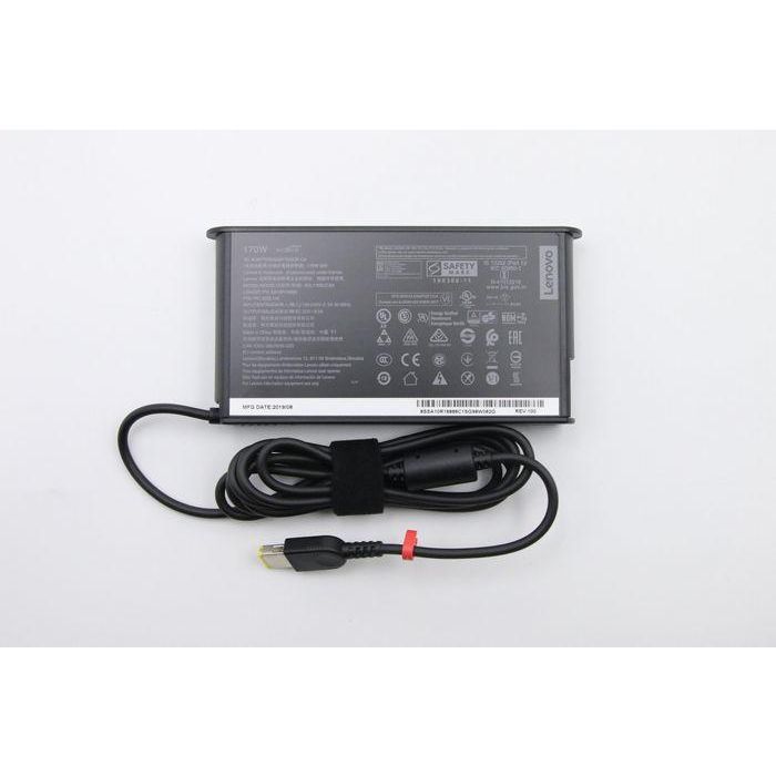 Lenovo 170W AC adapter for Lenovo ThinkPad laptops, 20V output, slim design, compatible with multiple models, Energy Star certified. 1 Lenovo 170W AC adapter for Lenovo ThinkPad laptops, 20V output, slim design, compatible with multiple models, Energy Star certified. 1