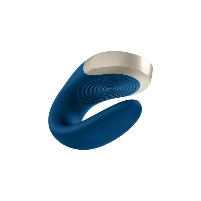 Vibrador para Parejas Satisfyer Double Love Azul 3 Vibrador para Parejas Satisfyer Double Love Azul 3