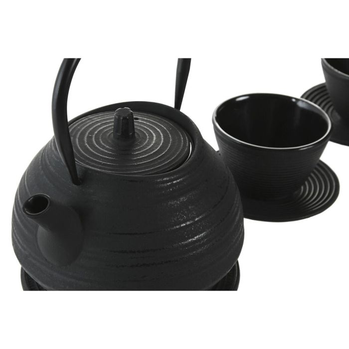 Tetera Oriental DKD Home Decor Negro 15 x 17 x 17 cm Set de 3 3 Tetera Oriental DKD Home Decor Negro 15 x 17 x 17 cm Set de 3 3
