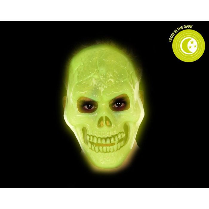 Máscara Halloween Cráneo Fluorescente Hombre Adulto 1