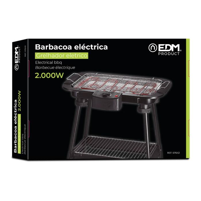 Barbacoa electrica de pie 2000w edm 1