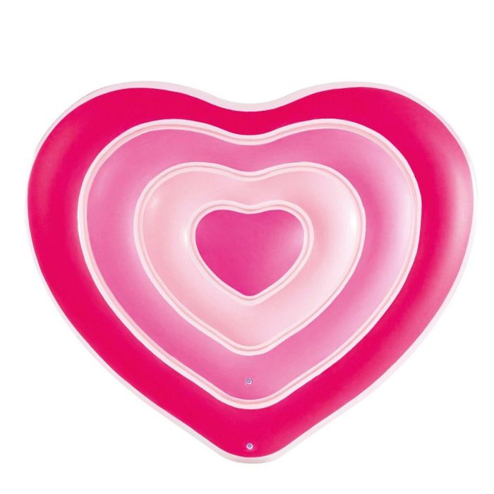 Colchoneta Hinchable Intex Corazón 135 x 155 x 25 cm Rosa (6 Unidades) 4 Colchoneta Hinchable Intex Corazón 135 x 155 x 25 cm Rosa (6 Unidades) 4