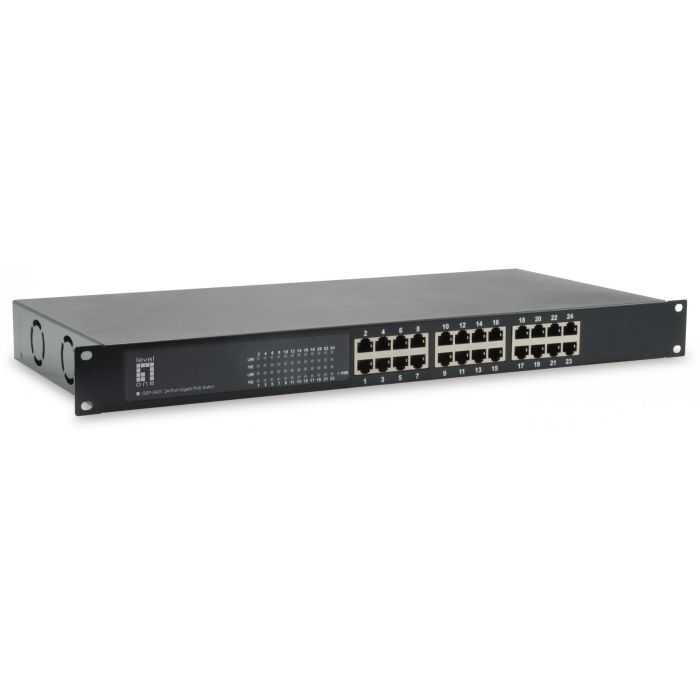 Level One GEP-2421W150 Switch gestionable 24 puertos GE 19 pulgadas 150W con 24x PoE