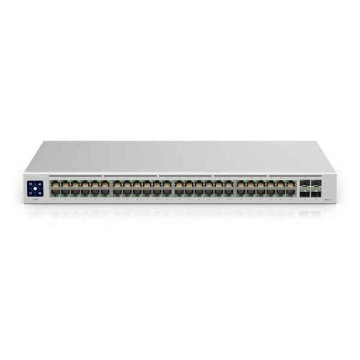 Ubiquiti USW-48 UniFi Switch Gestionado L2 con 48 Puertos Gigabit Ethernet, 52 Gbit/s, para Montaje en Rack - Color Plata