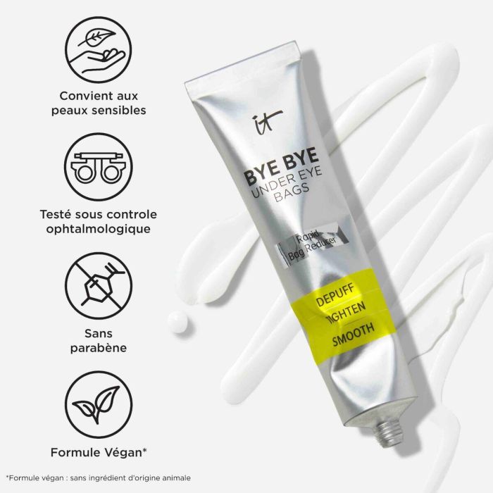 It Cosmetics BYE BYE under eye bags | Sérum Anti-Ojeras y Bolsas de Ojos con Efecto Lifting Temporal para Piel Sensible 15 ml 1 It Cosmetics BYE BYE under eye bags | Sérum Anti-Ojeras y Bolsas de Ojos con Efecto Lifting Temporal para Piel Sensible 15 ml 1