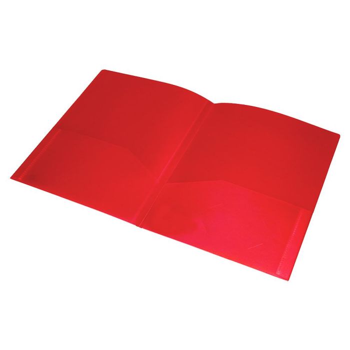 Carpeta Liderpapel Dossier Dos Bolsas Canguro 45680 Polipropileno Din A4 Roja 9