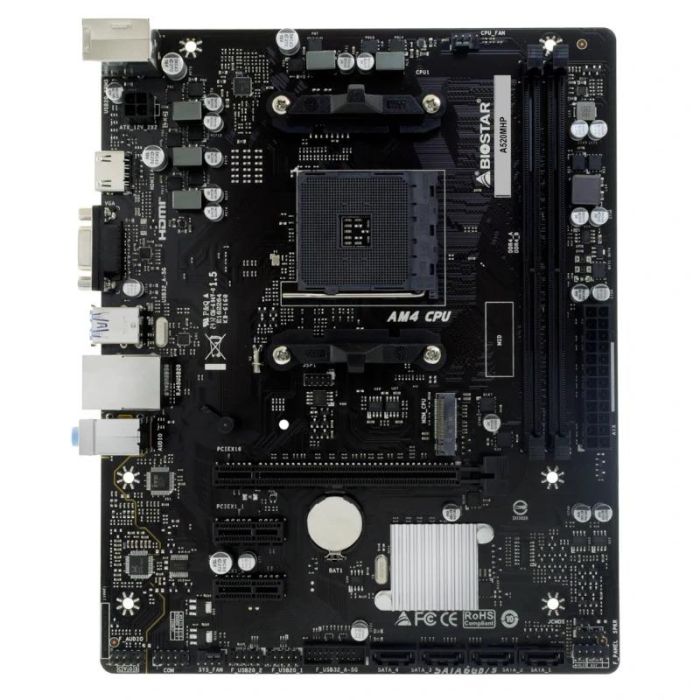 Biostar A520MHP Placa Base Micro ATX AMD AM4 Socket A520 para Procesadores Ryzen 5000/4000/3000, 2xDDR4, HDMI, VGA, M.2 NVMe, USB 3.2 Gen1, SATA 6Gb/s, Realtek LAN Biostar A520MHP Placa Base Micro ATX AMD AM4 Socket A520 para Procesadores Ryzen 5000/4000/3000, 2xDDR4, HDMI, VGA, M.2 NVMe, USB 3.2 Gen1, SATA 6Gb/s, Realtek LAN